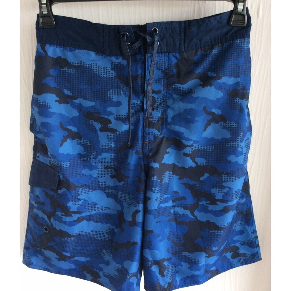 NWT, Balboa Swimwear, Size Small, Board Shorts, Navy Camo Print